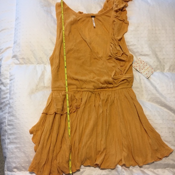 NWT Free People Float Away Mango Tank Top - Picture 6 of 7